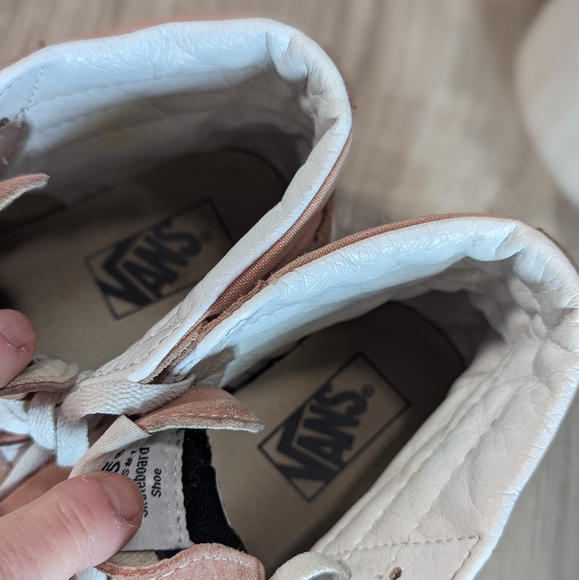 Women's Vans Old Skool Pink Suede & Canvas High Top Sneakers Size 6.5 - Picture 12 of 15